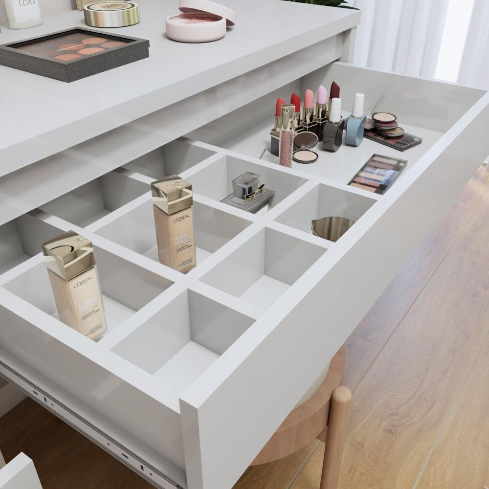 Penteadeira 5 Gavetas Giulia Yescasa Off White