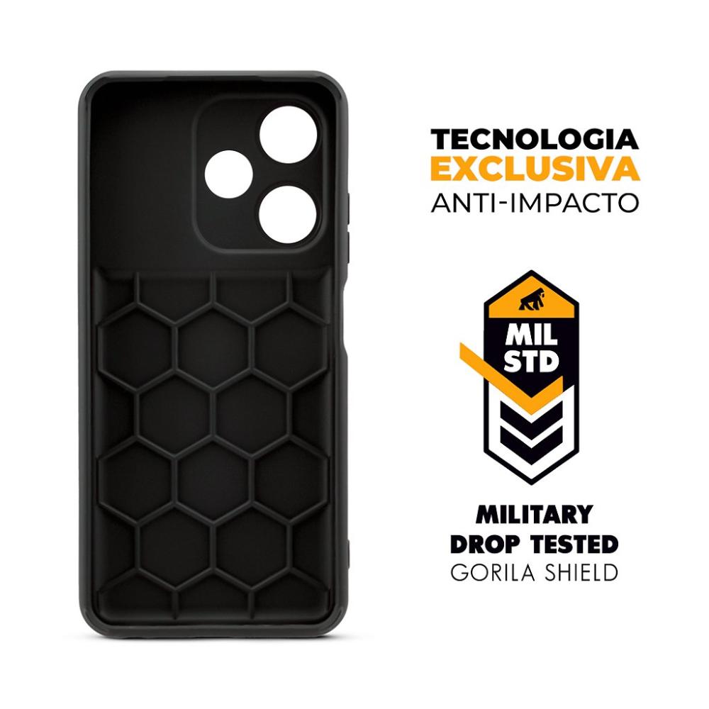 Miniatura Capa para Infinix Hot 30 - Symetric Preta - Gshield