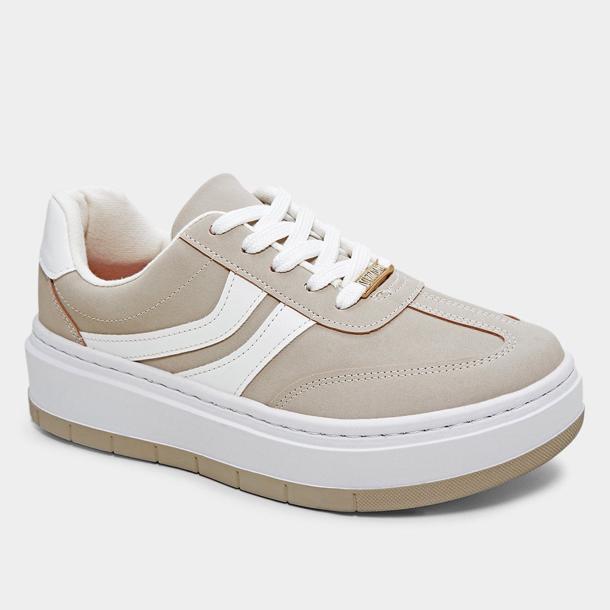 Miniatura Tênis Vizzano Básico Feminino Cinza+Branco - 34