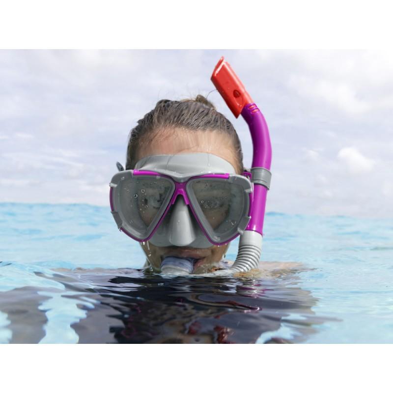 Miniatura Kit Mergulho Snorkel E Mascara Piscina Praia Adulto Bestway