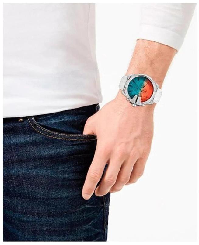 Miniatura Relógio Masculino Disel Dz4515 Transparente