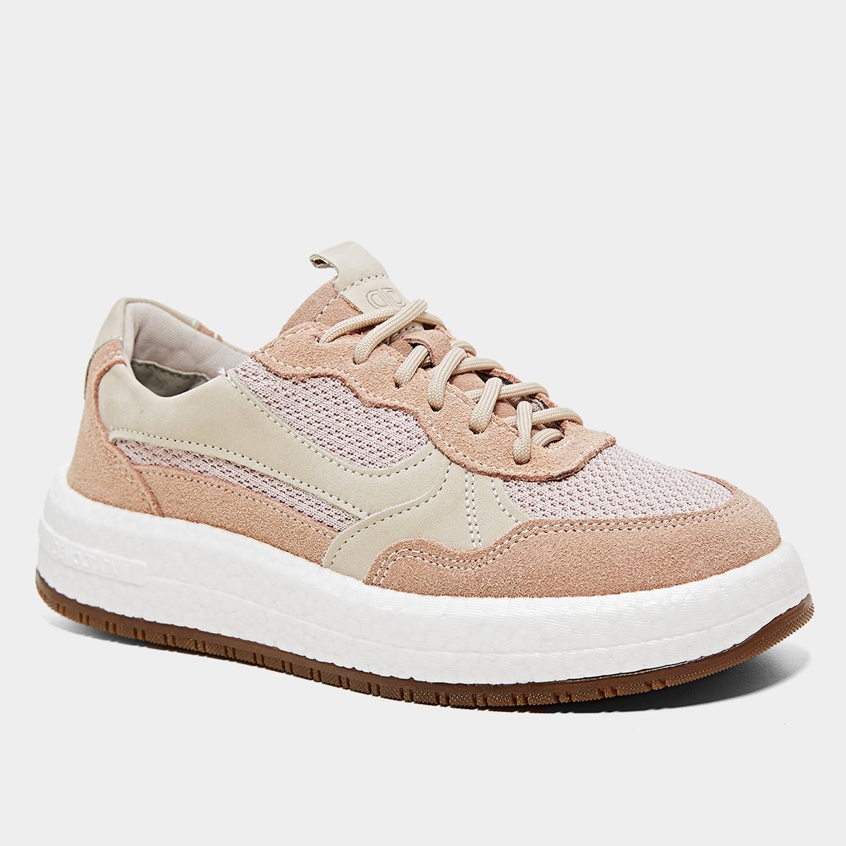 Miniatura Tênis Democrata Drake Pulse Knit Feminino Bege Escuro - 35