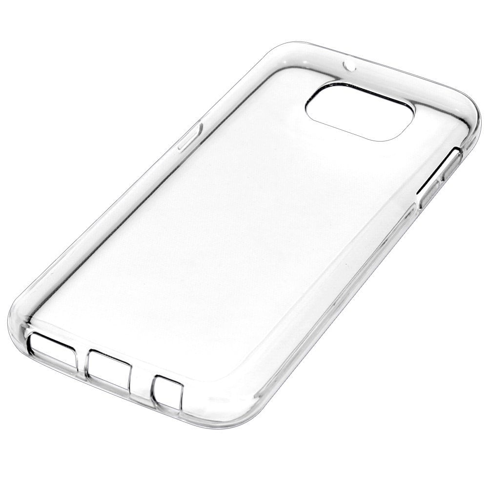 Miniatura Kit Capa Transparente Galaxy S7 ou S7 Flat + Película Vidro