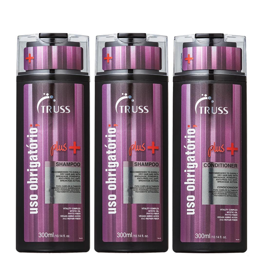Miniatura Truss Uso Obrigatório Plus+ Kit 2 Shampoo E 1 Condicionador
