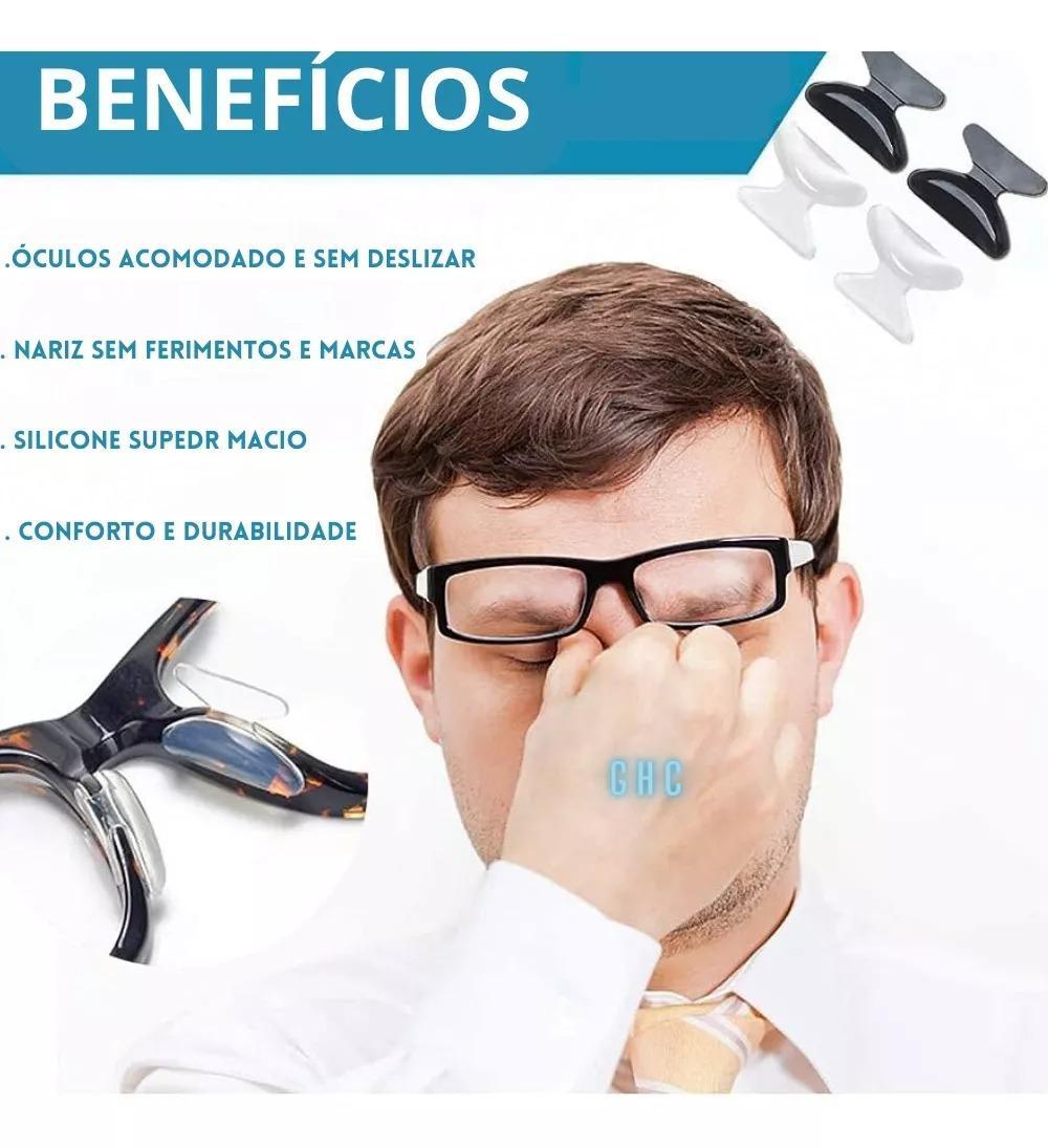Plaquetas Adesivas Almofada Nariz Óculos Gota Fosca