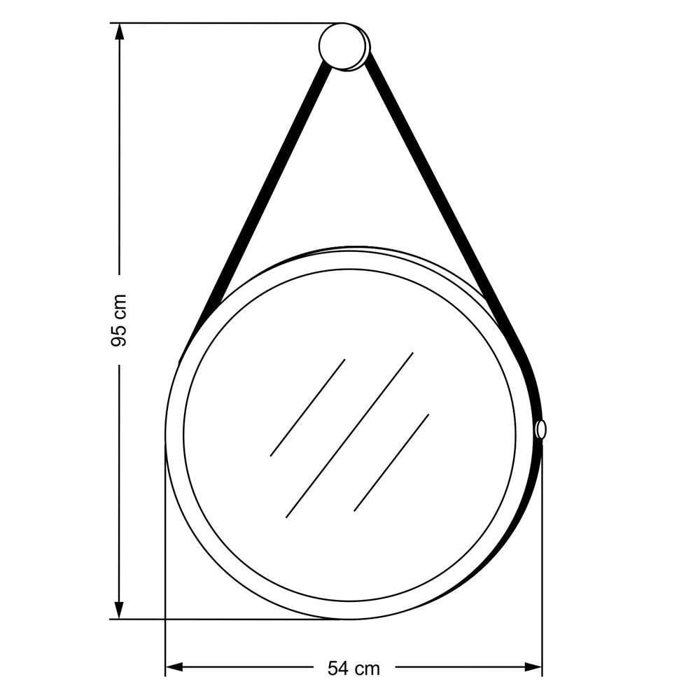 Miniatura Gabinete De Coluna Para Banheiro Branco C/ Espelho 54Cm Preto