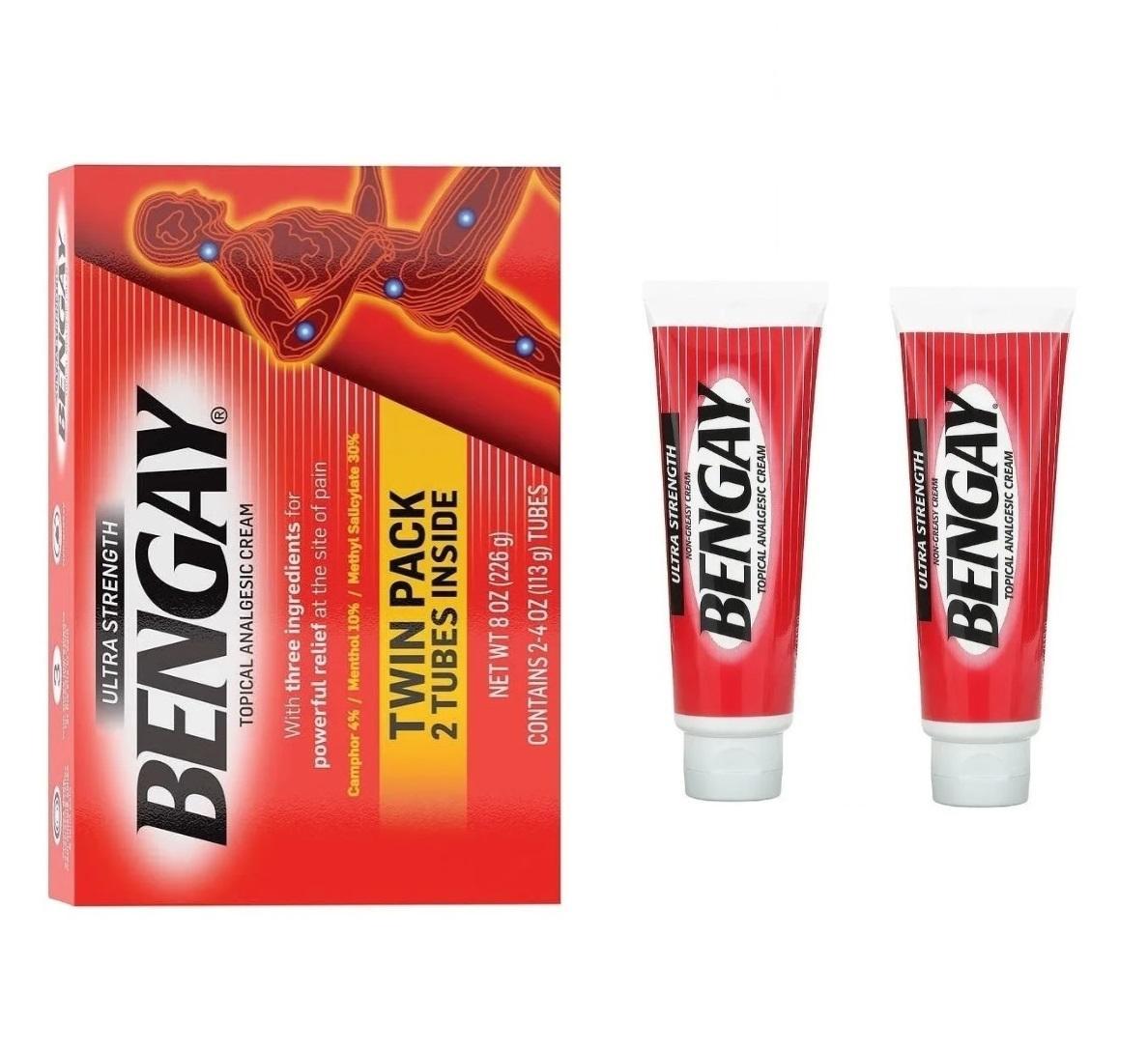 Miniatura Pomada Dores Fortes Bengay Johnson & Johnson 113G 2Un