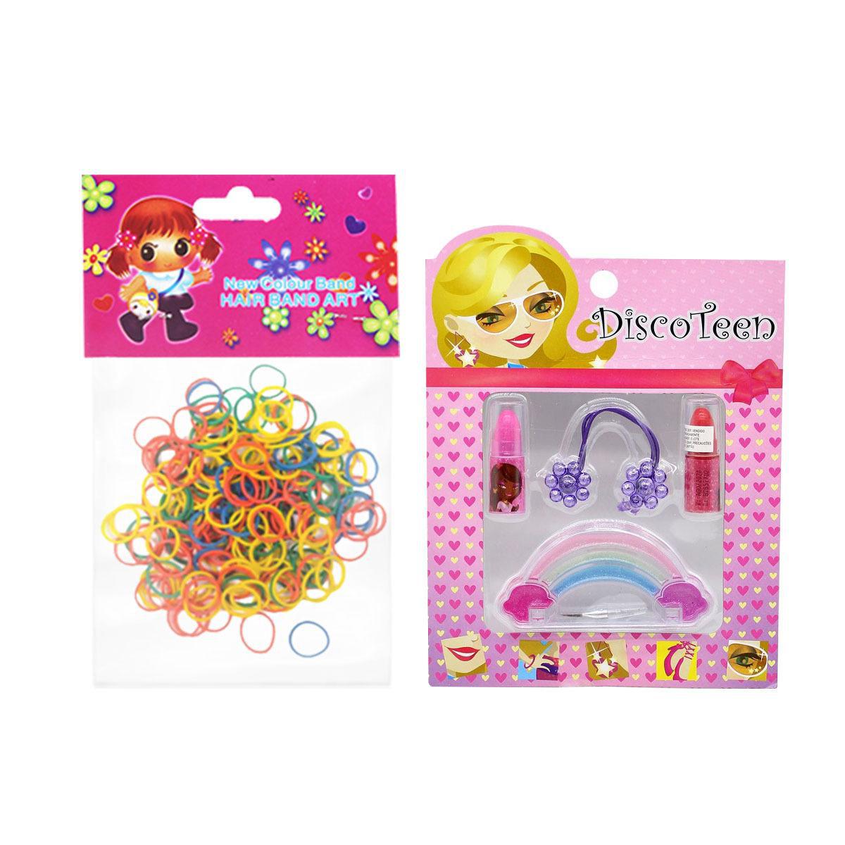 Miniatura Kit Maquiagem Infantil Batom Pincel Sereia Bz132 +