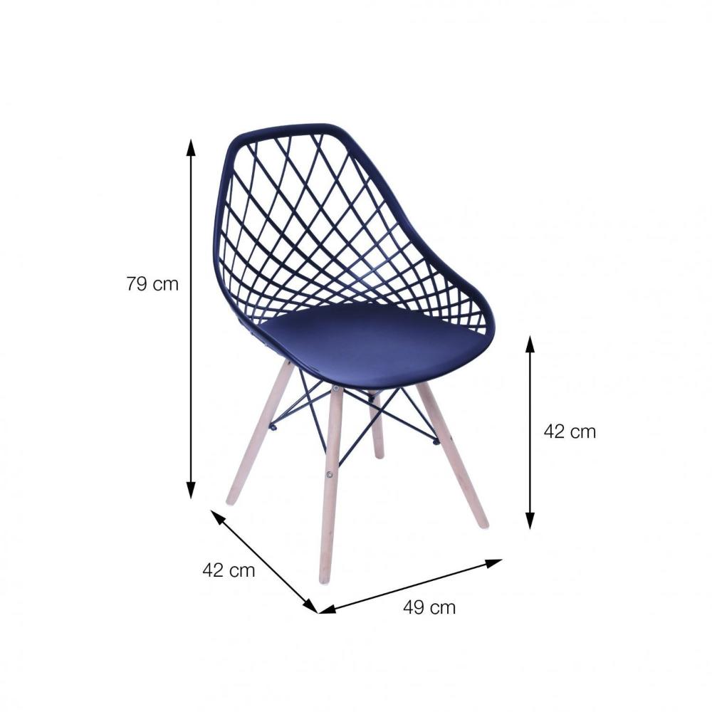Miniatura Cadeira Kaila Or-111 OR Design Azul Petróleo