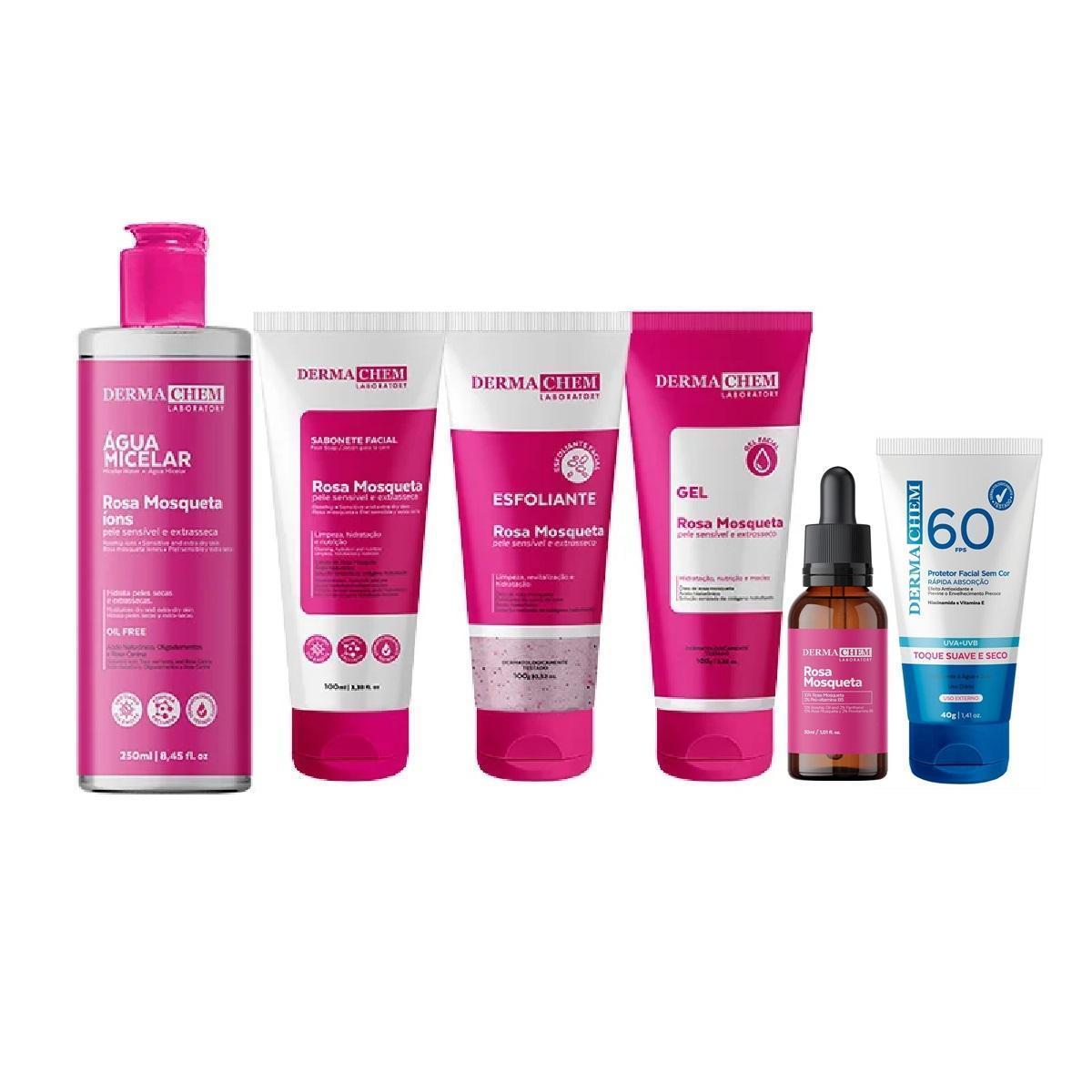 Miniatura Kit Dermachem Skincare Rosa Mosqueta Protetor Solar Facial