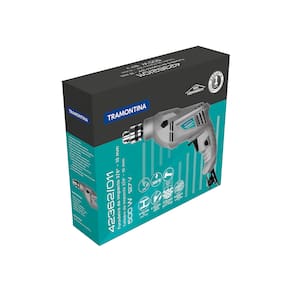Miniatura Furadeira de Impacto Tramontina 3/8” - 500W FURADEIRA TRAMONTINA 3/8" 500 W - 127 V