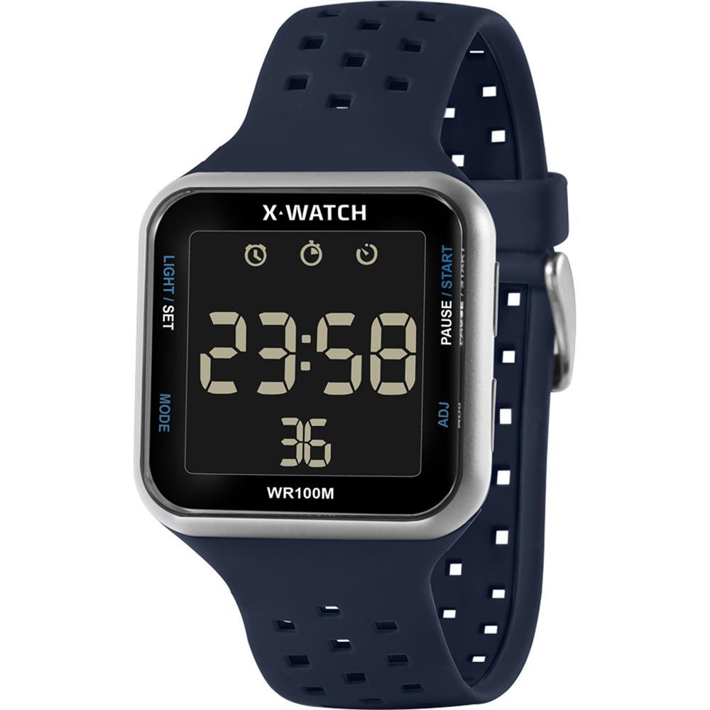 Miniatura Relogio X-Watch Digital Masculino Quadrado Xgppd092W Pxdx