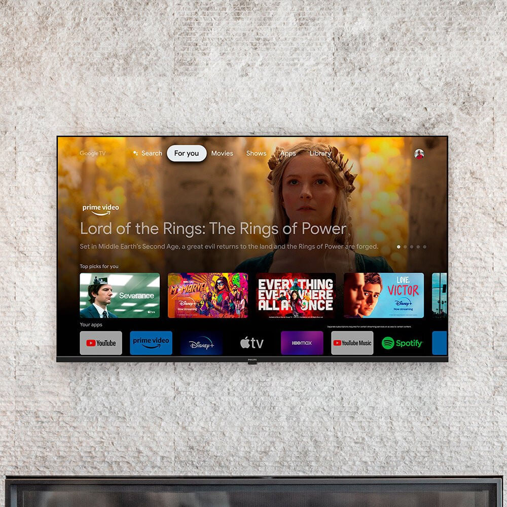 Smart TV Philips 50 4K UHD, Google TV, Dolby Audio - 50PUG7019/78 Preto - Bivolt