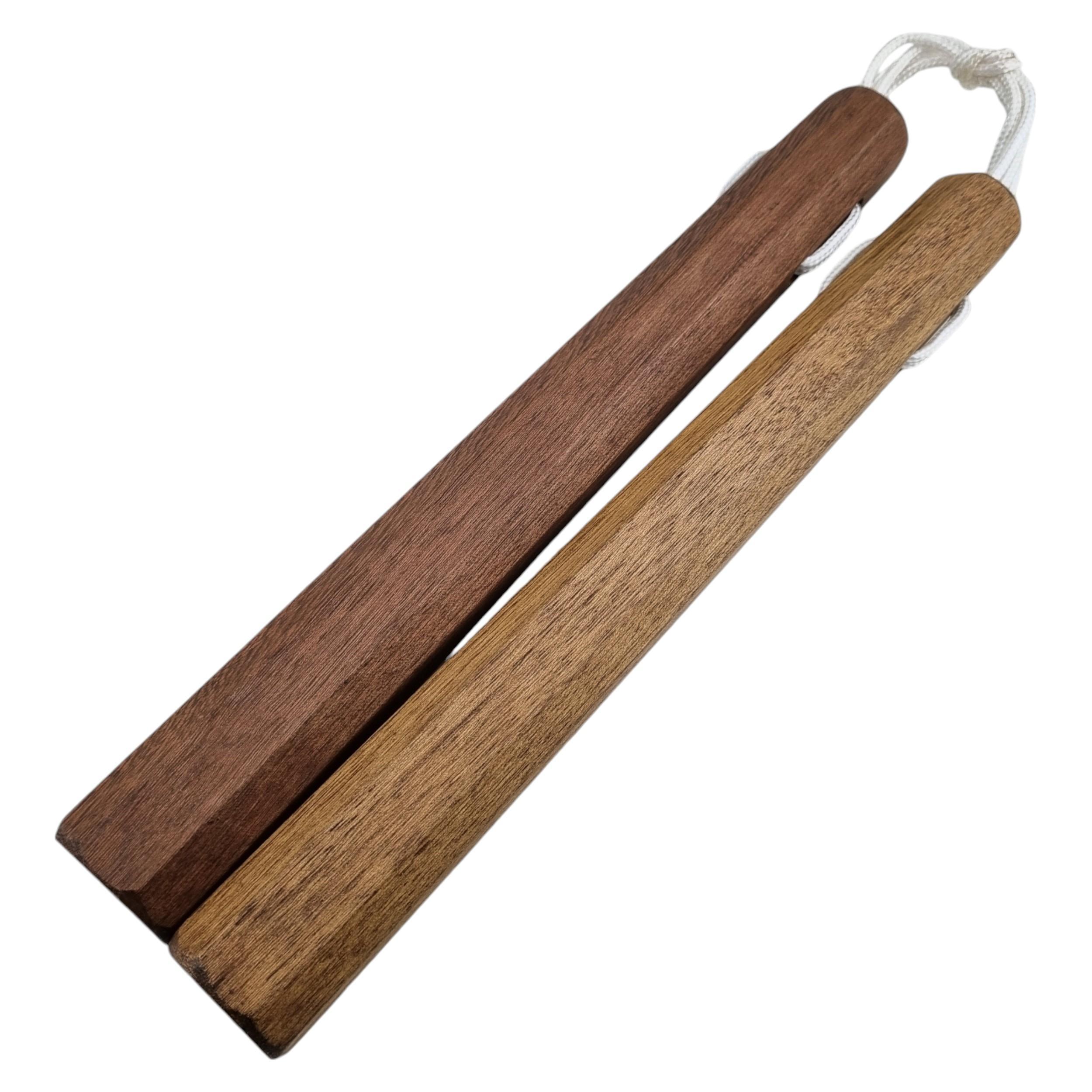 Miniatura Nunchaku De Madeira 30Cm Para Treino Artes Marciais Kung Fu