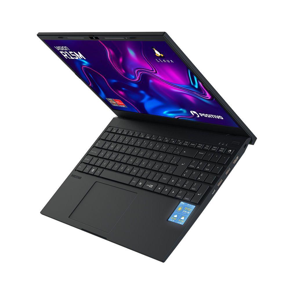 Miniatura Notebook Positivo Vision R15M AMD Ryzen 7-5825U Linux 24GB RAM 512GB SSD Wi-Fi 6 - 15” Full HD IPS - Minitela - Preto