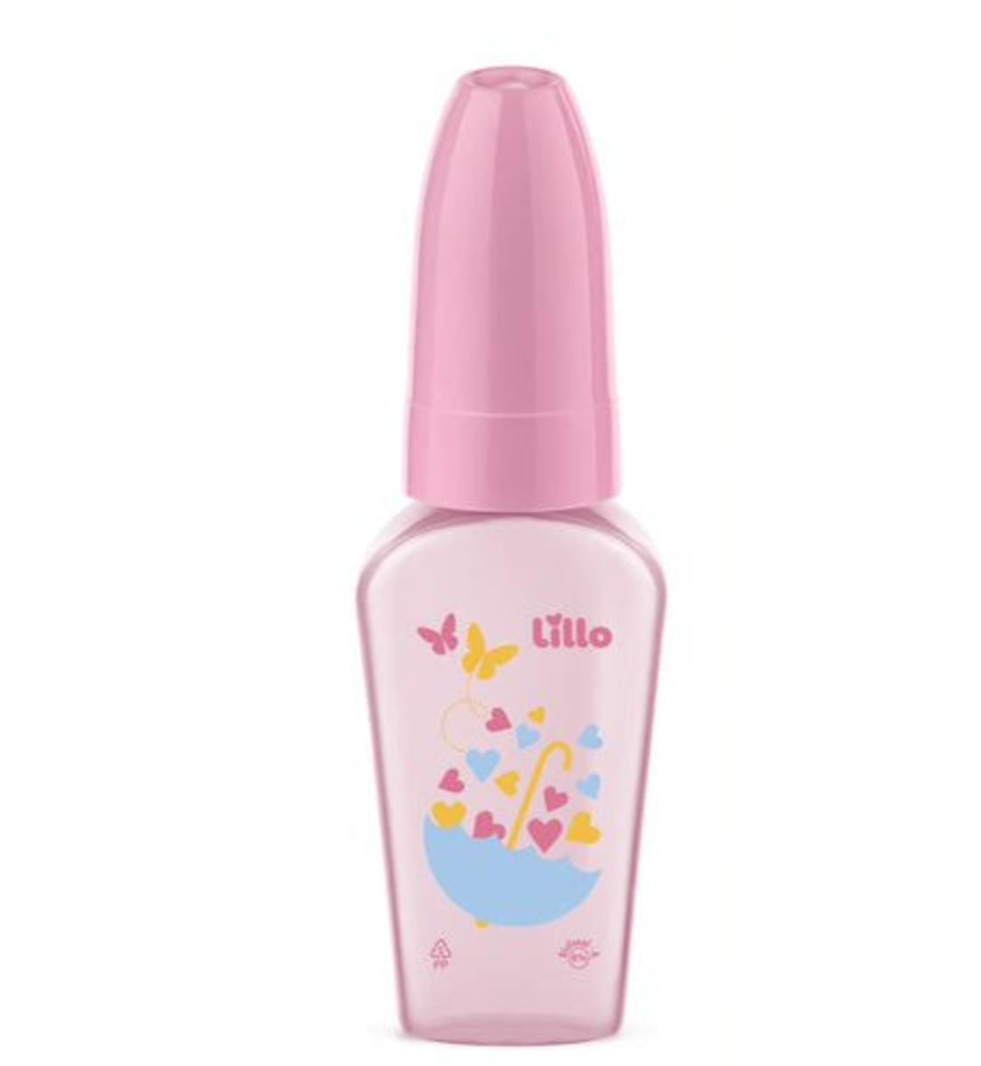 Miniatura Kit de Mamadeira Primeiros Passos 50/150/240ml Rosa - Lillo