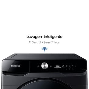 Miniatura Lava e Seca Samsung Smart WD18T com AI Wash, Digital Inverter e Ecobubble Black Inox - 18/10 kg 110V