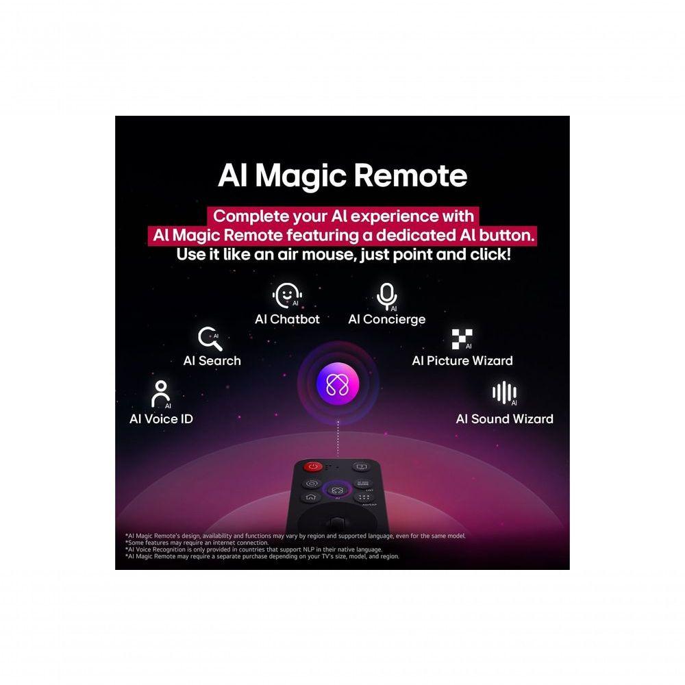 Smart TV LG UHD AI 4K 55 UA75 Processador &alpha;7 Gen8 e Tecnologia 2025 55UA7500PSA.BWZ Bivolt