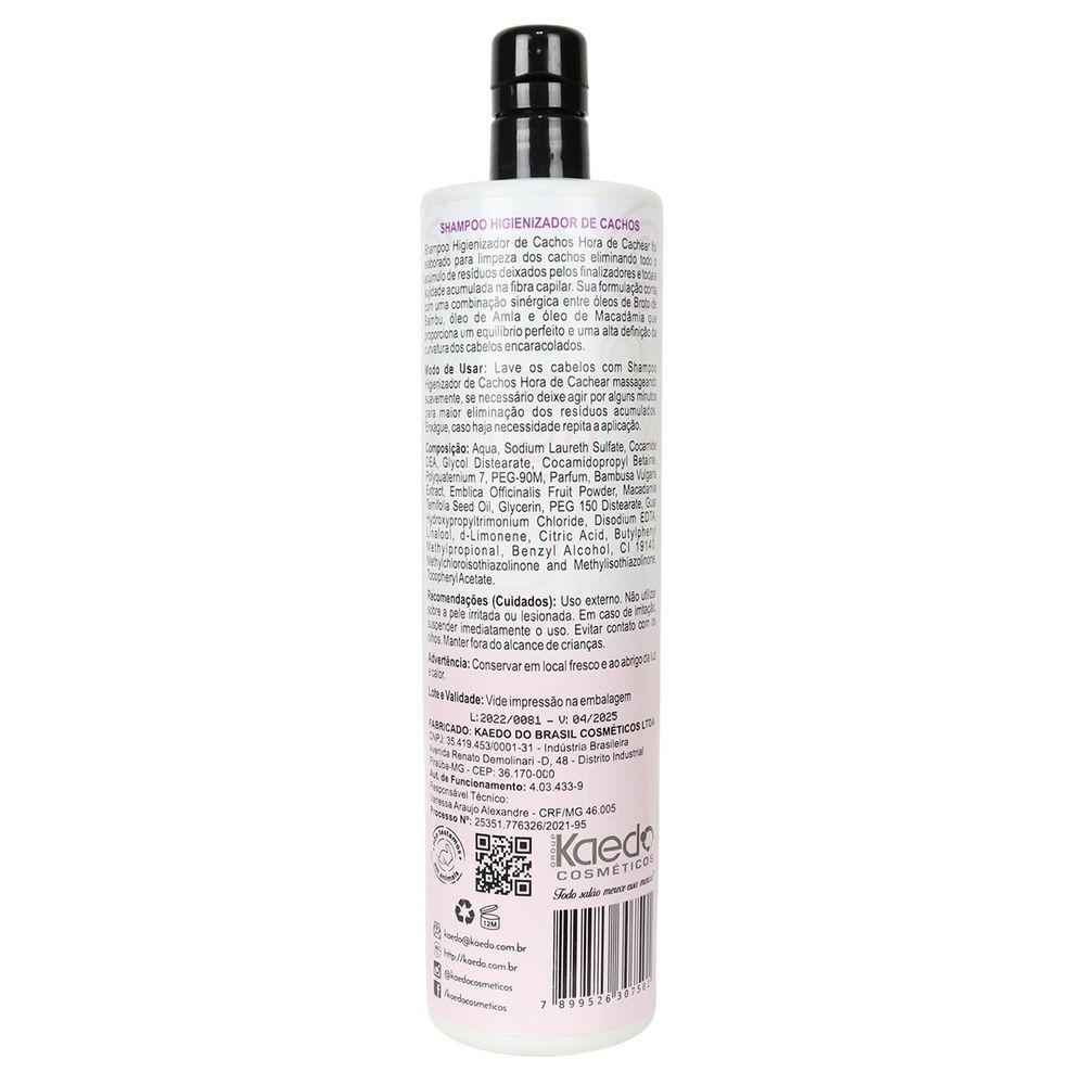 Miniatura Shampoo Higienizador De Cachos Obliphica Hora De Cachear 1000ml