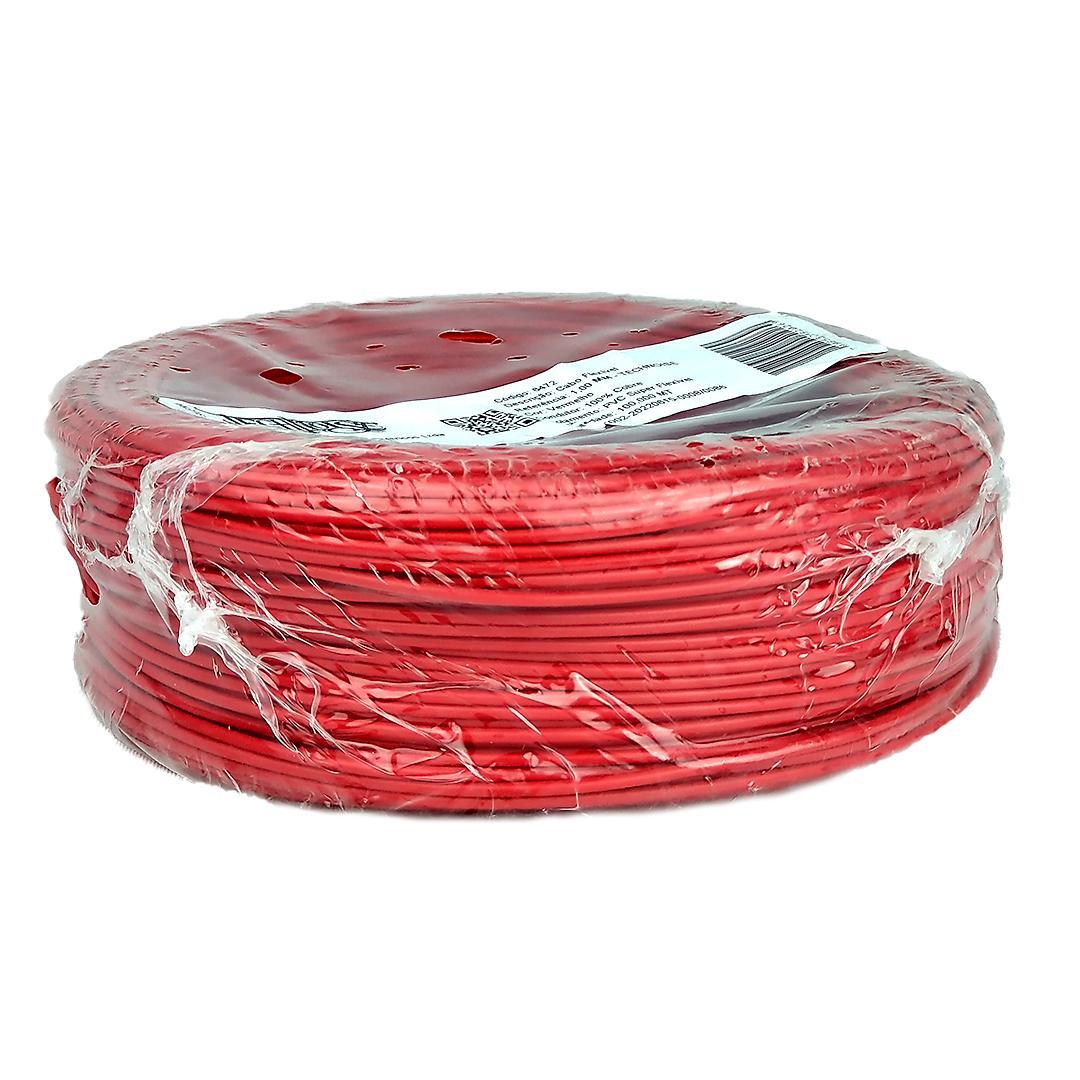 Miniatura Cabo Flexível 1Mm 1.00Mm Vermelho 100 Metros Technoise
