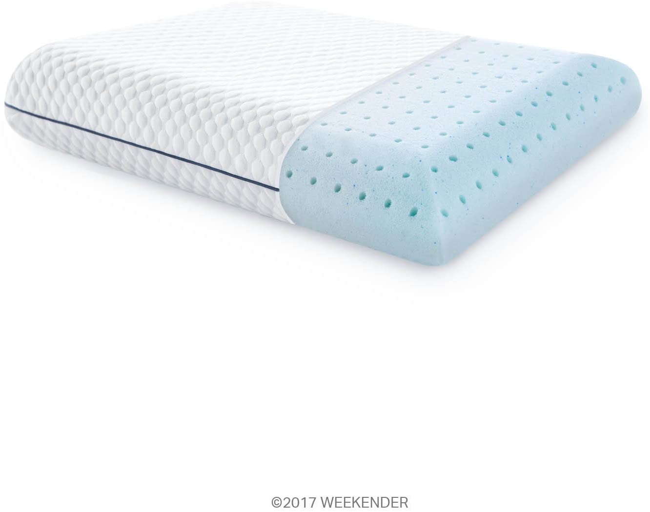 Miniatura WEEKENDER Travesseiro de Gel Ergonômico Respirável e Capa L avável 63 x 40 cm 1 UN