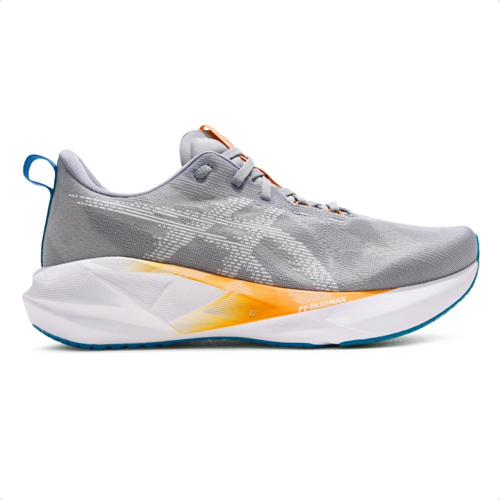 Miniatura Tênis Asics Novablast 5 Masculino Cinza / Laranja - 39