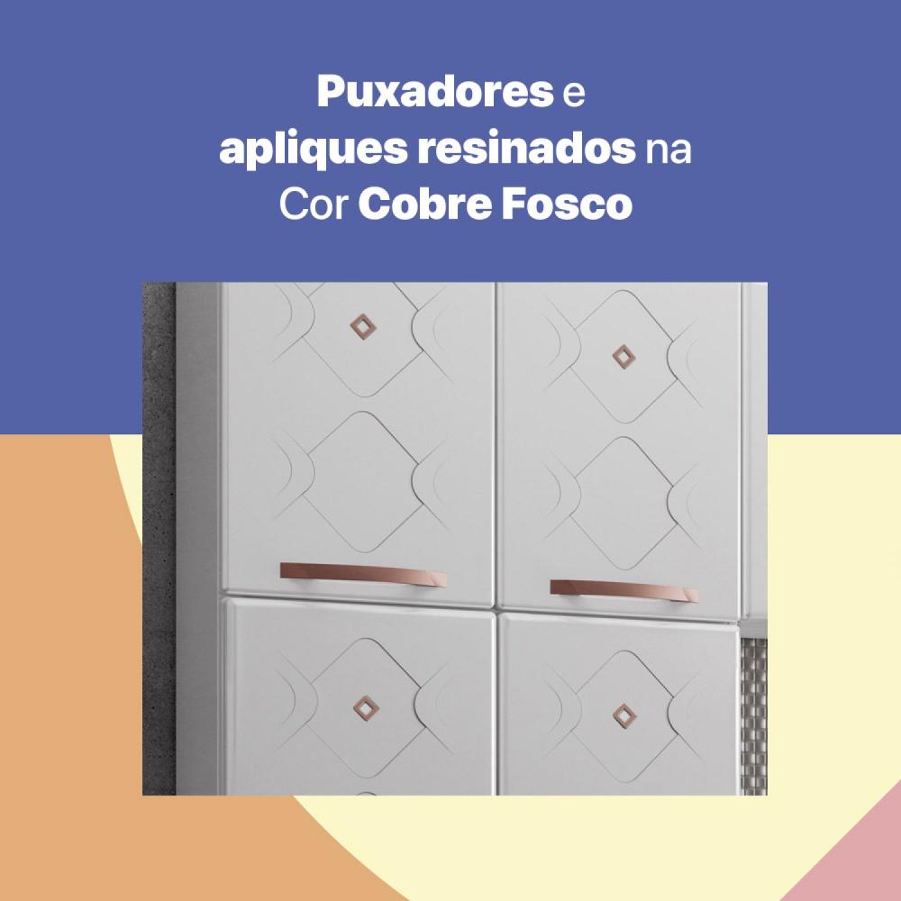 Cozinha Compacta de Aço 3 Peças Mirage New Telasul	 Branco