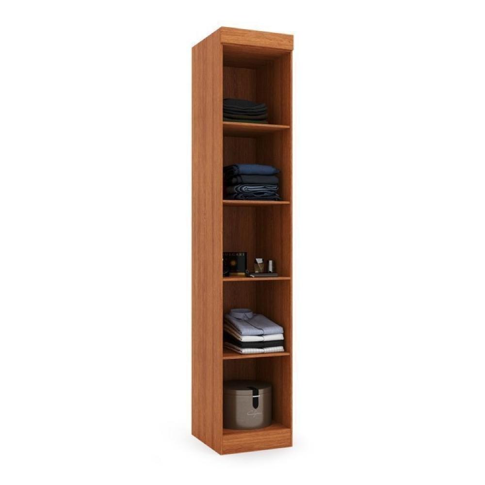 Conjunto para Quarto com Guarda Roupa Modular Gênova Plus Freijó Wood/Off-White