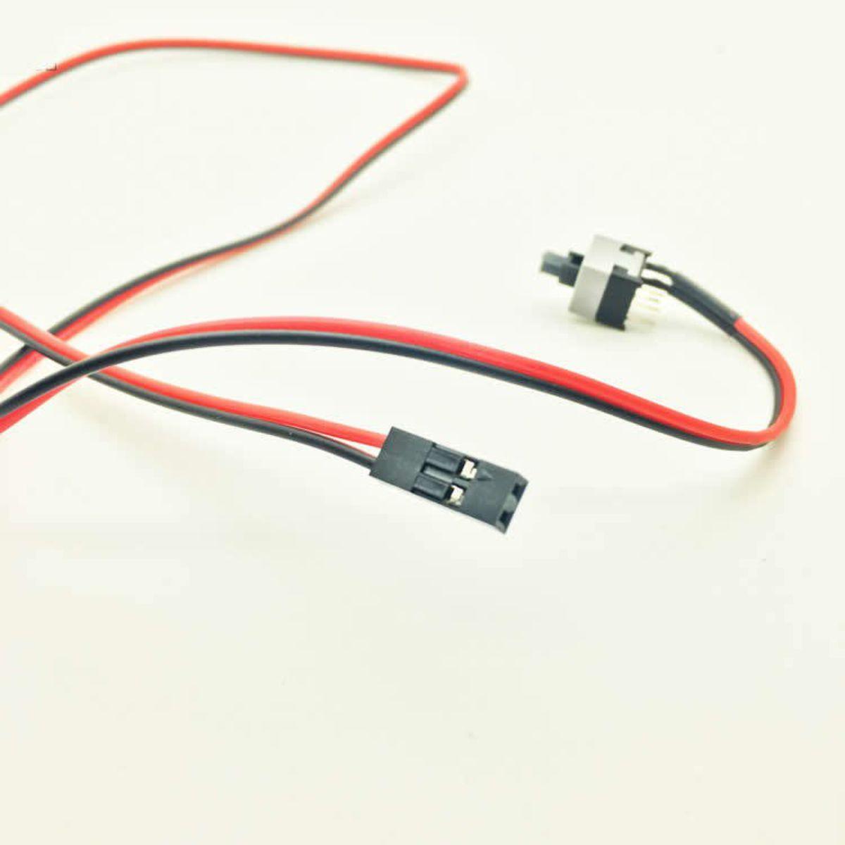 Miniatura Botão Power Sw Reset On Off Interruptor Ligar Gabinete Pc
