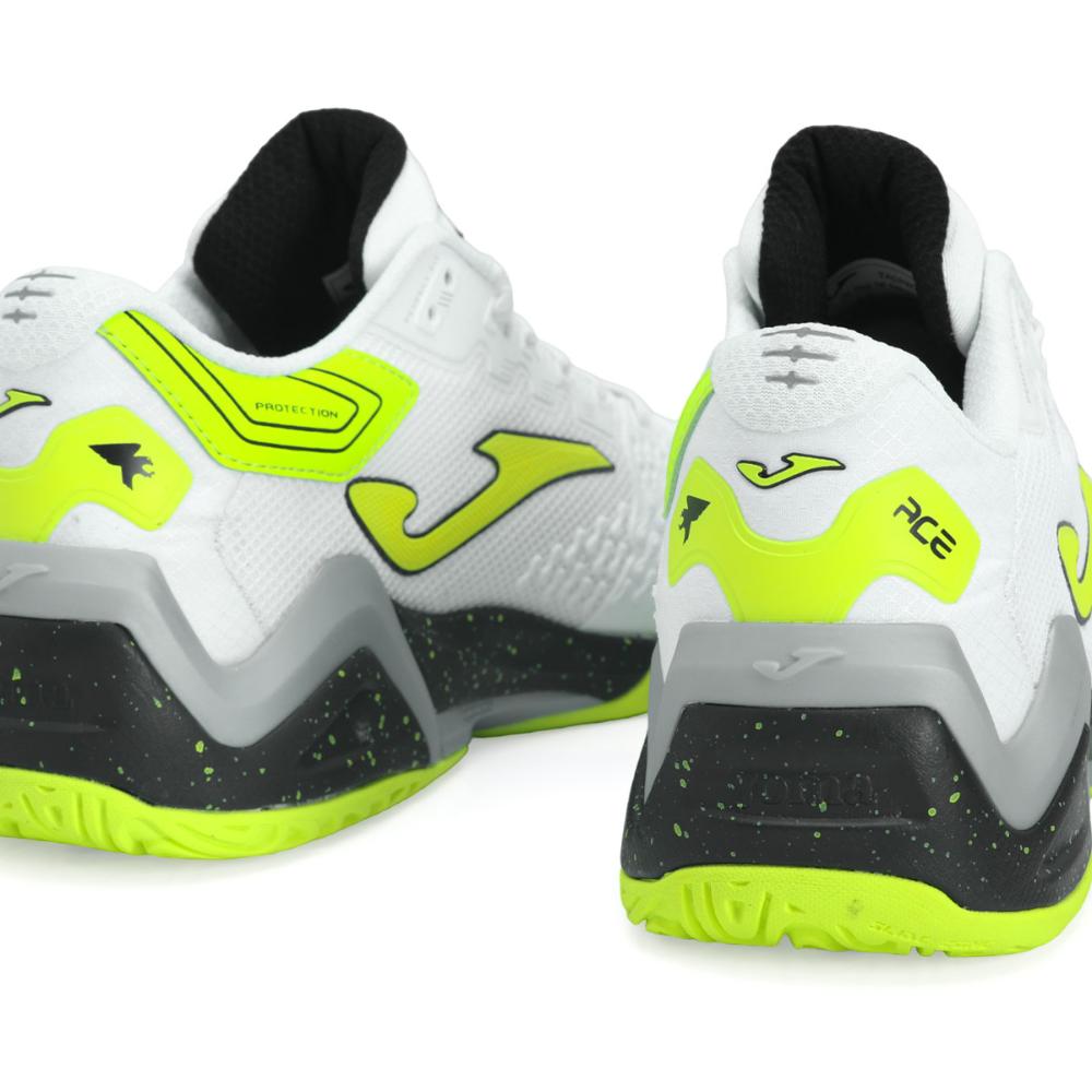 Miniatura Tênis Joma Ace Pro - All Court - Branco, Preto e Limão 39