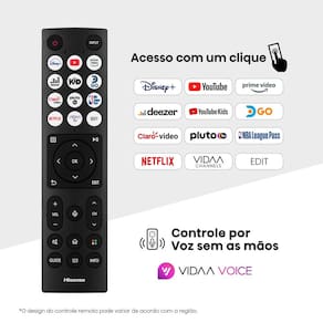 Miniatura Smart TV 58” Hisense 58A6NV DLED 4K UHD HDR10+ Dolby Vision Controle por Voz Alexa AirPlay