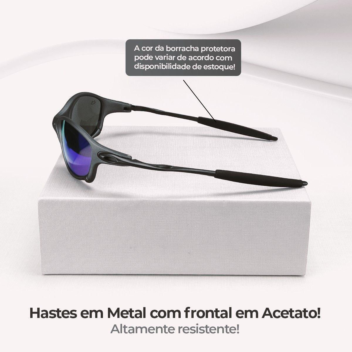 Oculos Sol Mandrake Metal Lupa Proteção Uv Juliet + Case