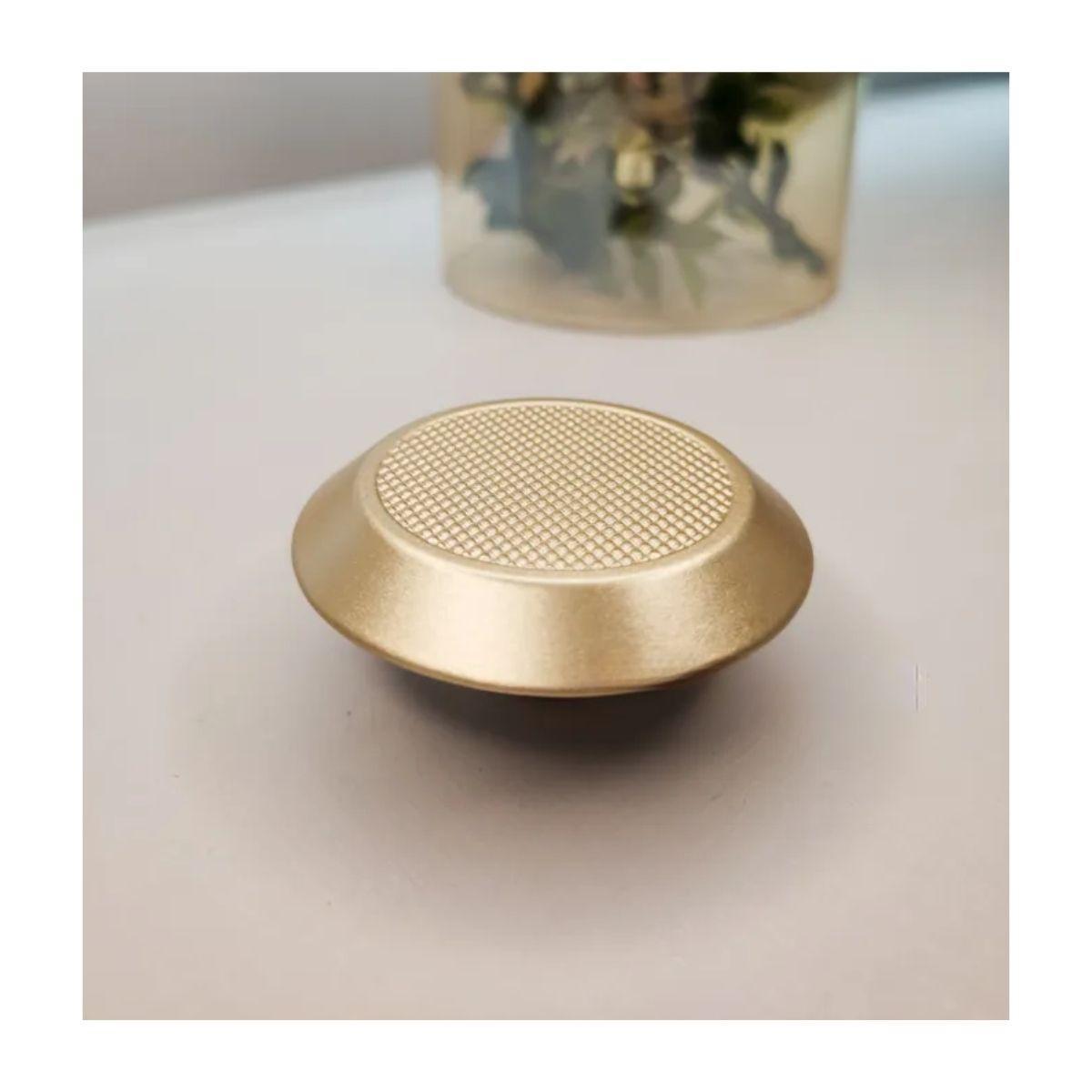 Miniatura Puxador Móveis Ponto Disk G Dourado Matte Fosco Zen