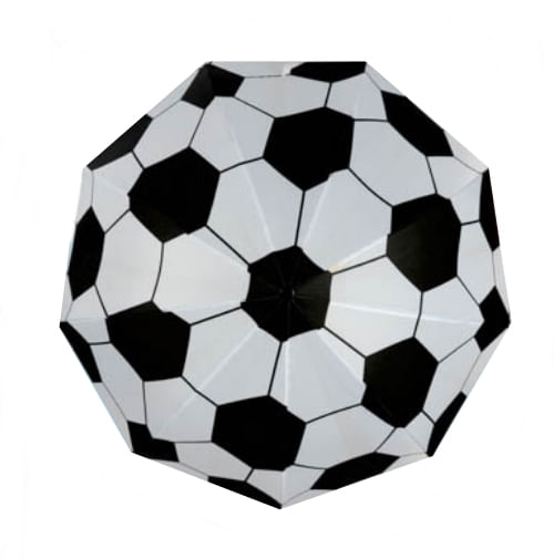 Miniatura Guarda Chuva Infantil Bola de Futebol com Apito