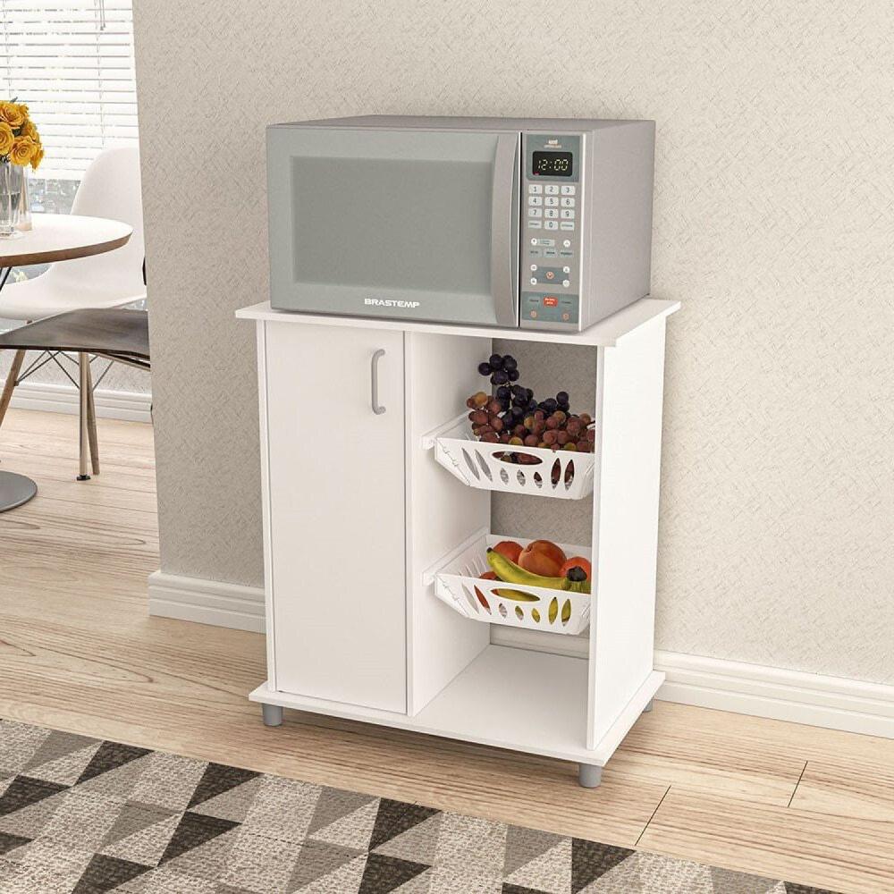 Miniatura Fruteira 1 Porta 2 Cestos Cuiabá Politorno Branco