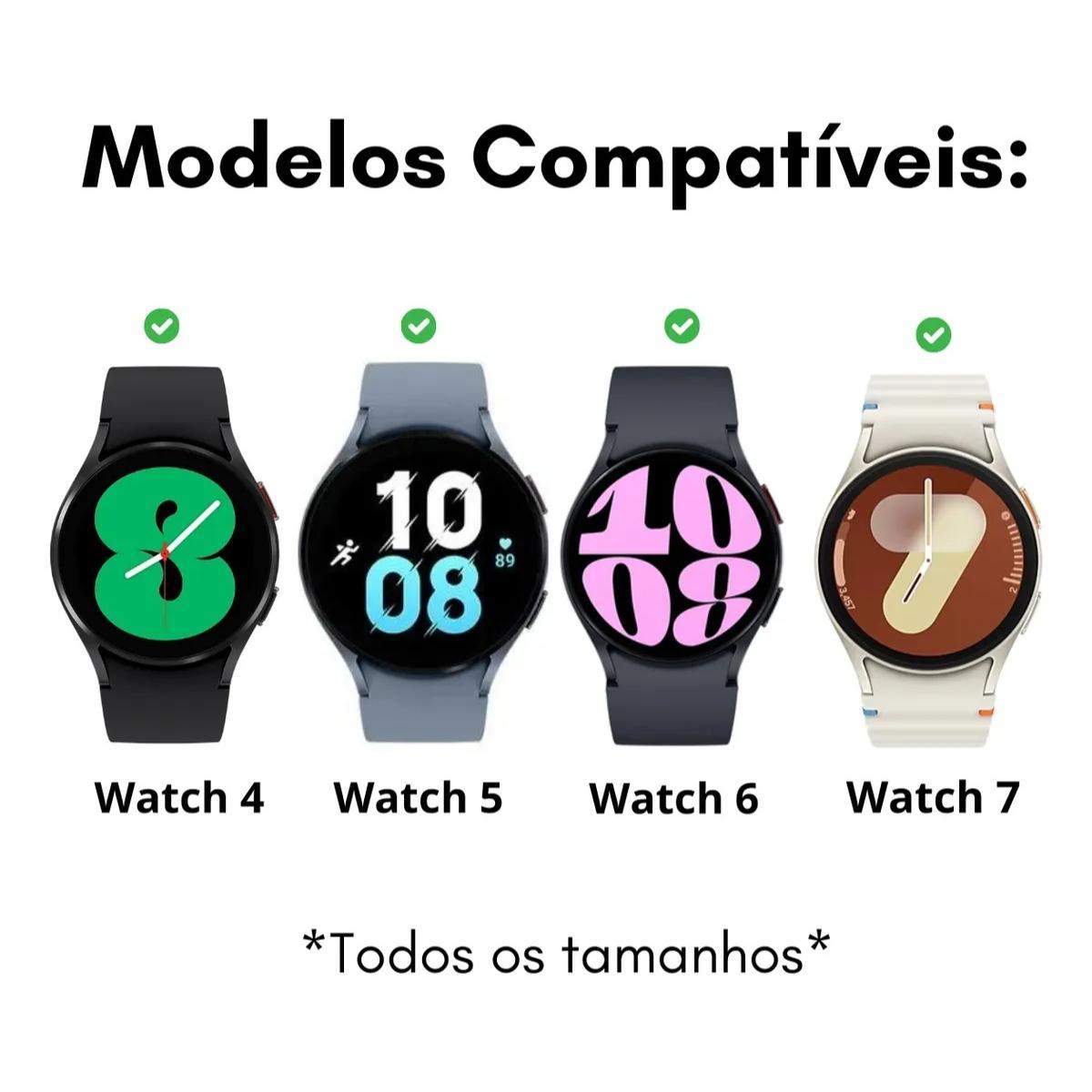 Miniatura Pulseira Branca Sam Watch 5 - Minimalismo Inteligente