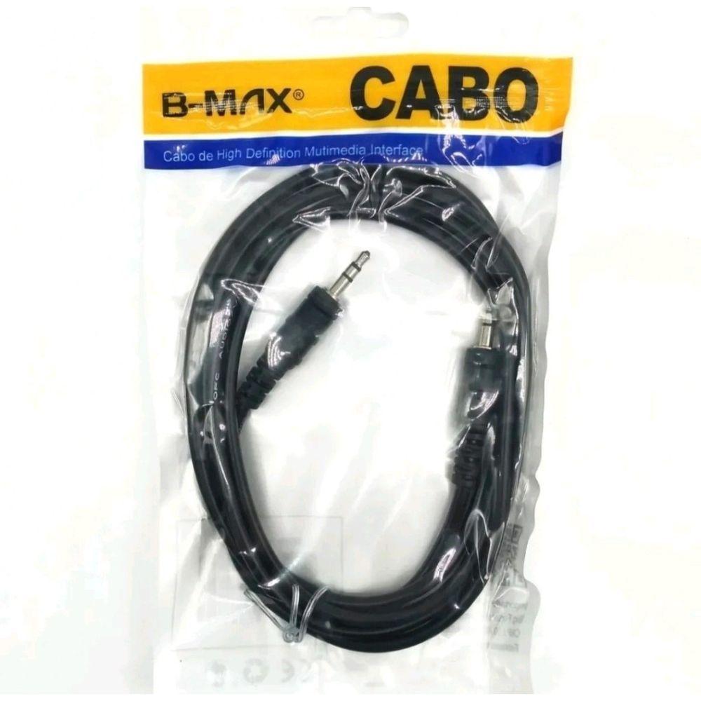 Miniatura 2 X Cabos Auxiliar Áudio P2 Resistente Stereo Para Caixa De Som