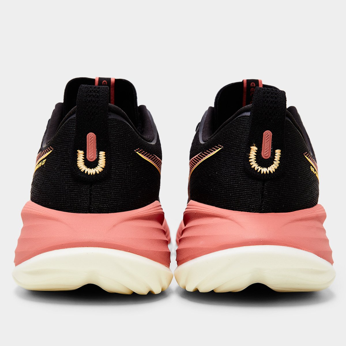Miniatura Tênis Asics Gel Cumulus 27 Feminino Preto+Laranja - 34