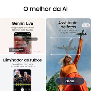 Smartphone Samsung Galaxy S25 FE 5G Tela 6,7” AMOLED 128GB 8GB RAM Câmera 50MP Azul-Marinho