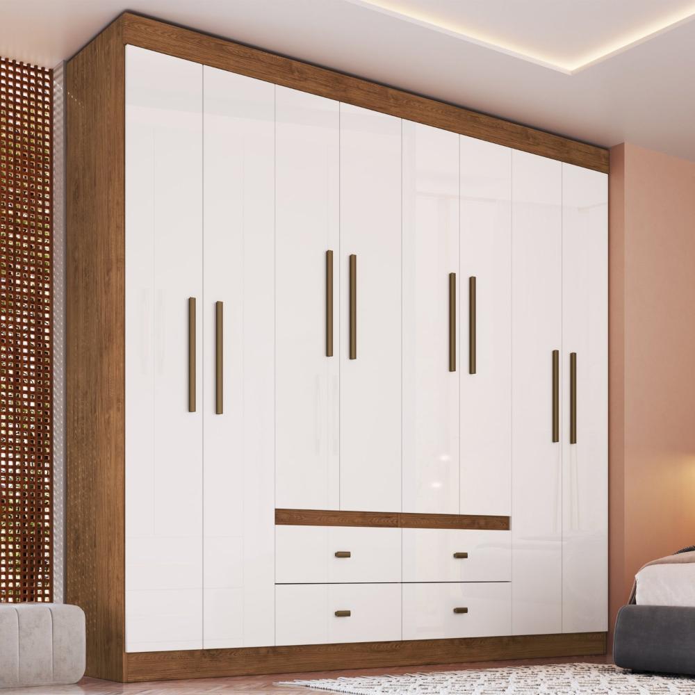 Guarda Roupa Casal 8 Portas 4 Gavetas Las Vegas