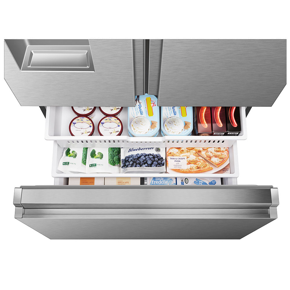 Miniatura Refrigerador French Door Hisense de 03 Portas Frost Free com 536 Litros Inox - RF-79W1AIQS 110