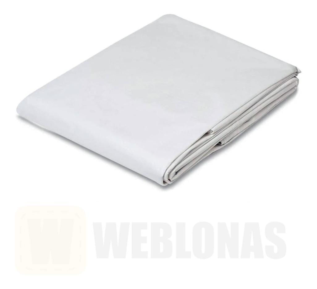 Miniatura Lona Encerado Reforçada Branca 5X4 Mts 100G/M 150 Micras