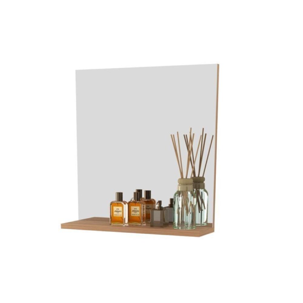 Gabinete para Banheiro com Espelheira 45cm Marrom