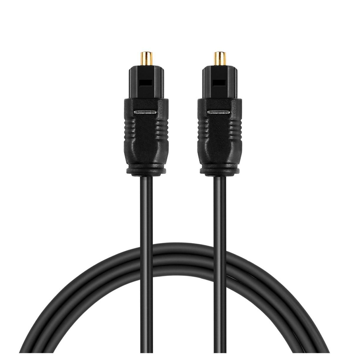 Miniatura Kit 10 Cabo Optico Audio Digital Som Tv Home 2m Spdif LT-20