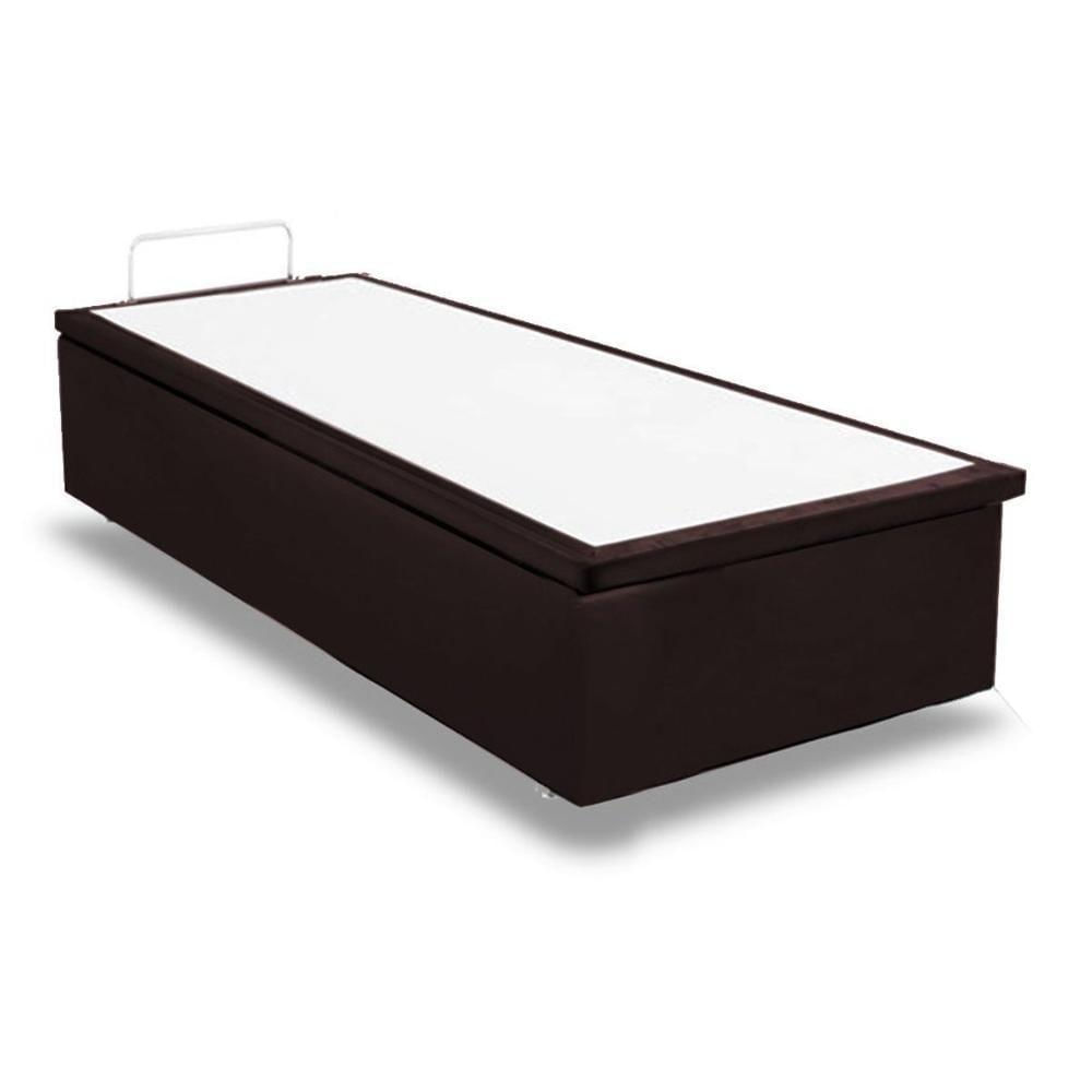 Miniatura Cama Box Baú Universal Queen Courano Brown (158x198x35) - Ortobom