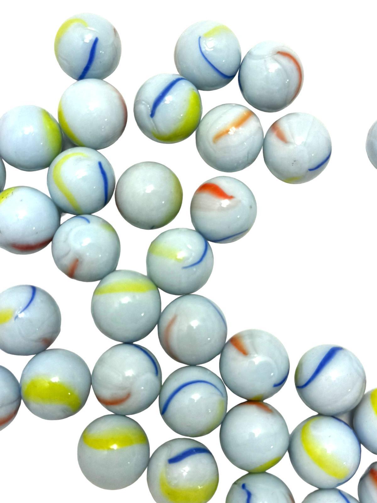 Miniatura Bolinha Bola De Gude De Leite Mini Gude Leitosinha- Kit 150U