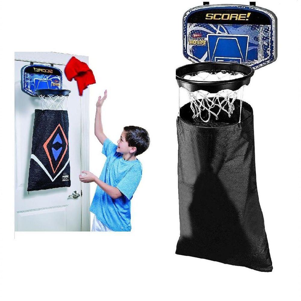 Miniatura Cesto Roupa Suja Infantil Organizador Lavanderia Suspenso Tabela Basquete Aro Arara 2 Em 1 Hamper Hoops