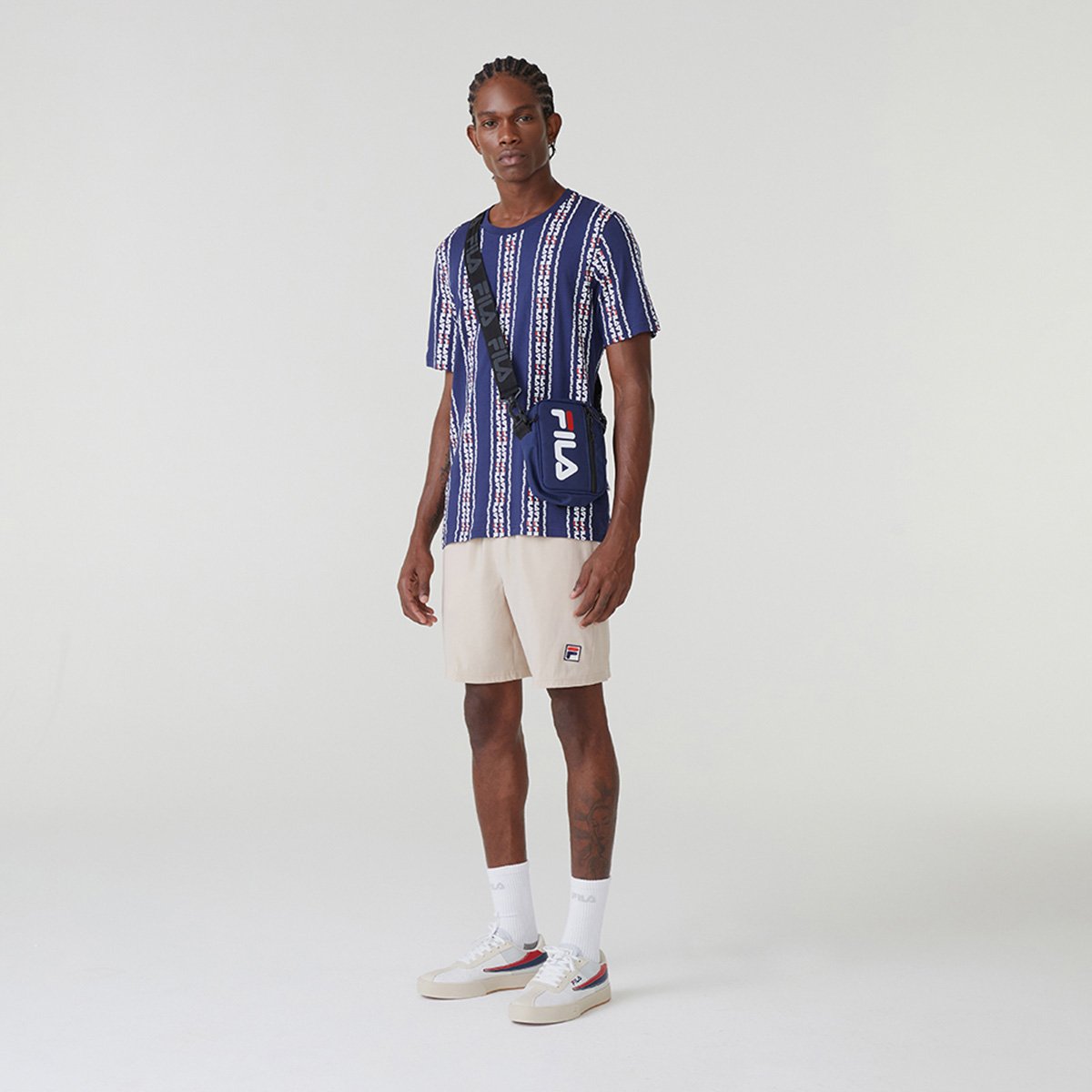 Miniatura Camiseta Fila Graphic Masculina Marinho - P