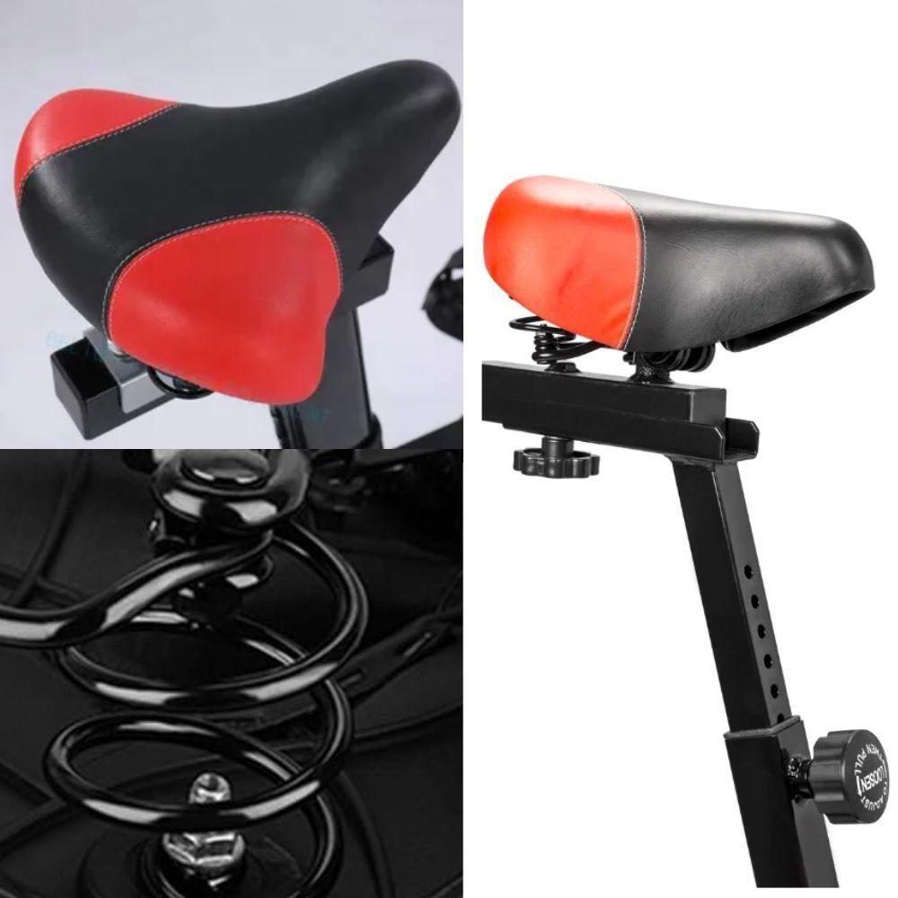 Bicicleta Spinning Bike Ergometrica Semi Profissional 120kg Ciclo Computador Digital Lcd Roda