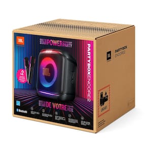 Caixa de Som JBL PartyBox Encore 2 Bluetooth 100W 2 Microfones Sem Fio